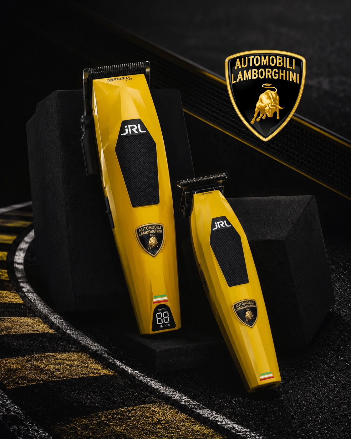 Kampanjbanner för JRL Professional X Lamborghini Diamante Cordless Clipper and Trimmer Combo